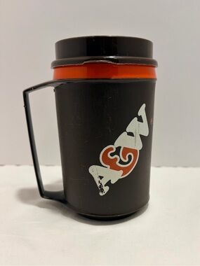 Vintage A&W Brown & Orangr Travel Mug Lid with Logo